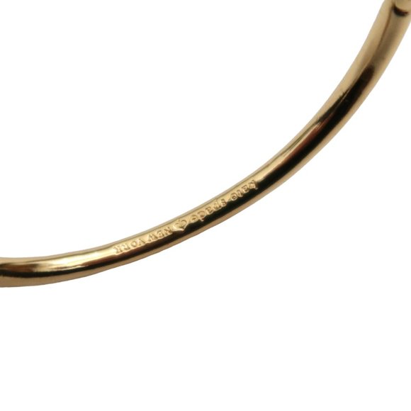 KATE SPADE Something Blue hinged bangle bracelet enamel charm - Picture 6 of 6